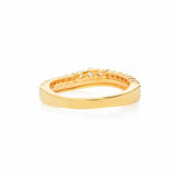 Gold Ring mit Steinen Hinteransicht