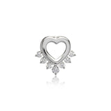 Herz Ohrringe 925 Silber Damen