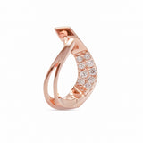 Huggie Creolen Roségold 925 Silber klein