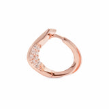 Huggie Creolen Roségold 925 Silber klein