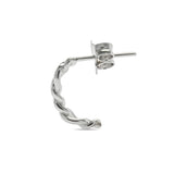 Minimalistische Chain Ohrringe 925 Silber seitlich