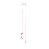 Rosegold Ohrringe mit Kette und Anhänger in Tropfenform