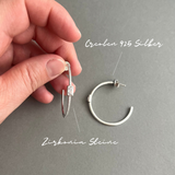 Creolen | Zirkonia | 925 Silber | Ohrring