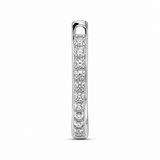 Huggie 925 Silber mit Zirkonia