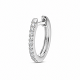 Huggie 925 Silber mit Zirkonia seitlich