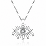 Nazar Kette mit Zirkonia 925 Silber – Evil Eye Halskette