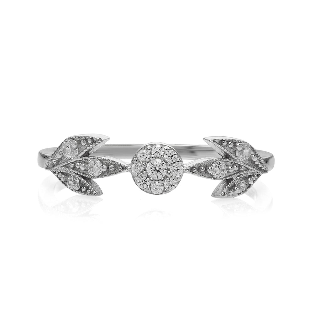 Ring „Vintage Flora“ aus 925 Silber – Ornament Ring mit floraler Struktur