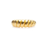 Ring „Wave“ aus 925 Silber – geschwungener Ring vergoldet oder rhodiniert
