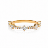 Zirkonia Ring aus 925 Silber – vergoldet , eleganter Ring