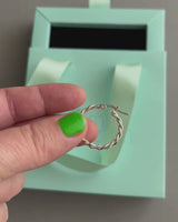 Creolen Gedreht Silber | 925 Sterling Silber | 23 mm