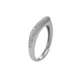 Square Ring Silber