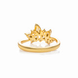 Gold Ring mit vielen Zirkonia Steinen