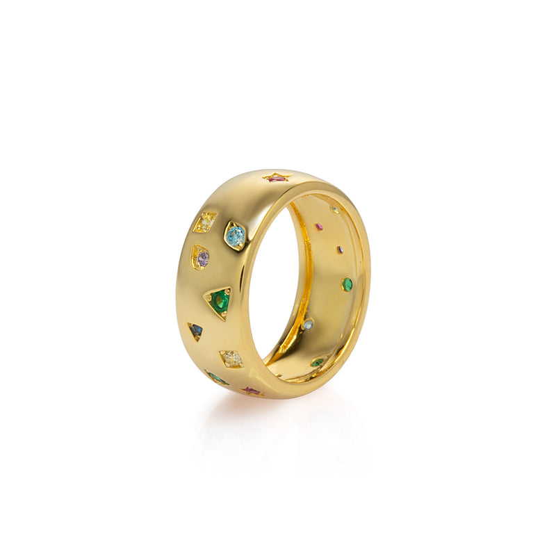 Starlight Ring Gold Statement Ring