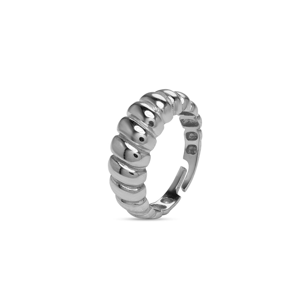 Wave Ring Silber