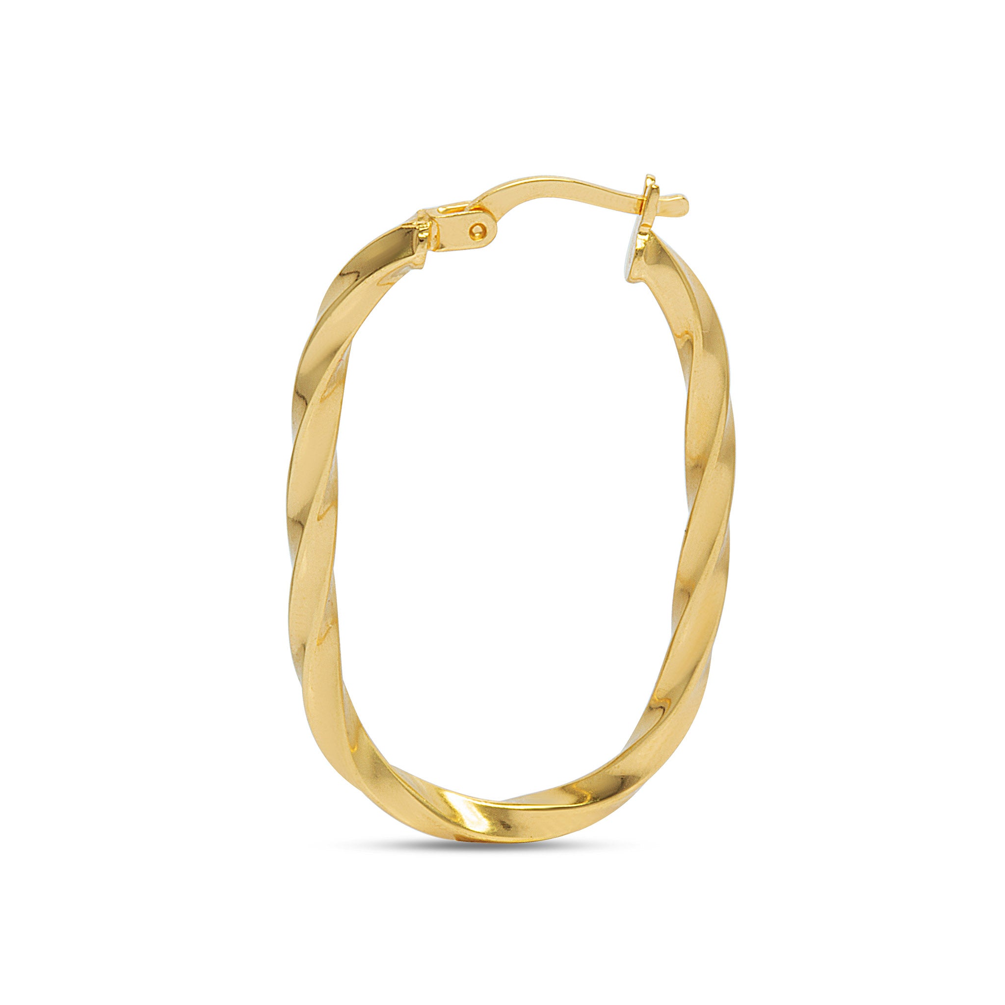 Gold Creole mit verdrehtem Draht