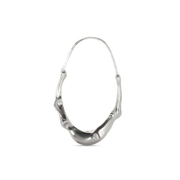Creolen Oval Flux | 925 Silber | Ohrring | Design