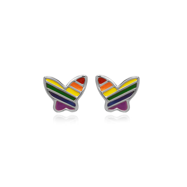 Schmetterling Ohrringe | 925 Silber | Kinderschmuck