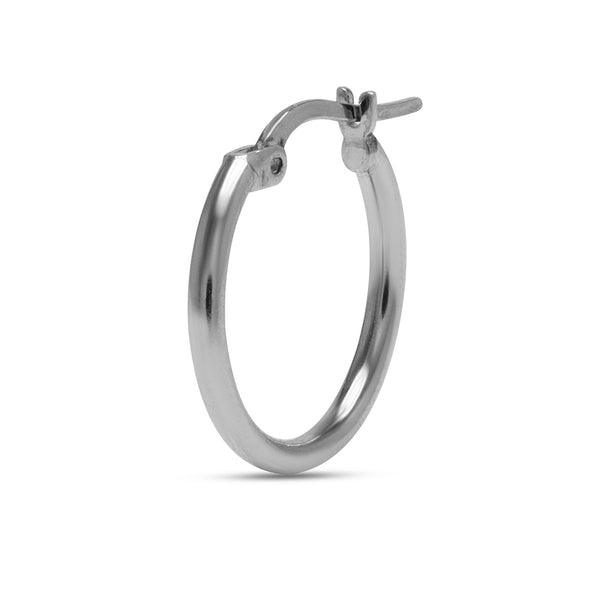 kleine Silber Creole