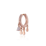Boho Schmuck Ohrringe 925 Silber Rosegold