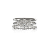 Detail 3er Stacking Ring 925 Silber – feine Ringschienen