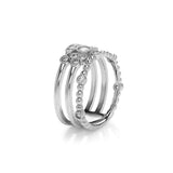 Detail 3er Stacking Ring 925 Silber – feine Ringschienen seitlich