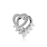 Herzschmuck Ohrringe 925 Sterling Silber