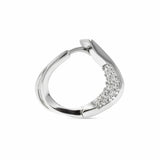 Huggie Creolen curved 925 Silber kleine Ohrringe