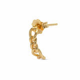 Ohrstecker mit Kette 925 Silber Chain Ohrringe seitlich gold