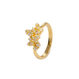 Seitliche Ansicht Zirkonia Ring 925 Silber