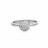 Zirkonia Statement Ring „Sparkle“ aus 925 Sterling Silber – funkelnder Silberring in Gold oder Silber